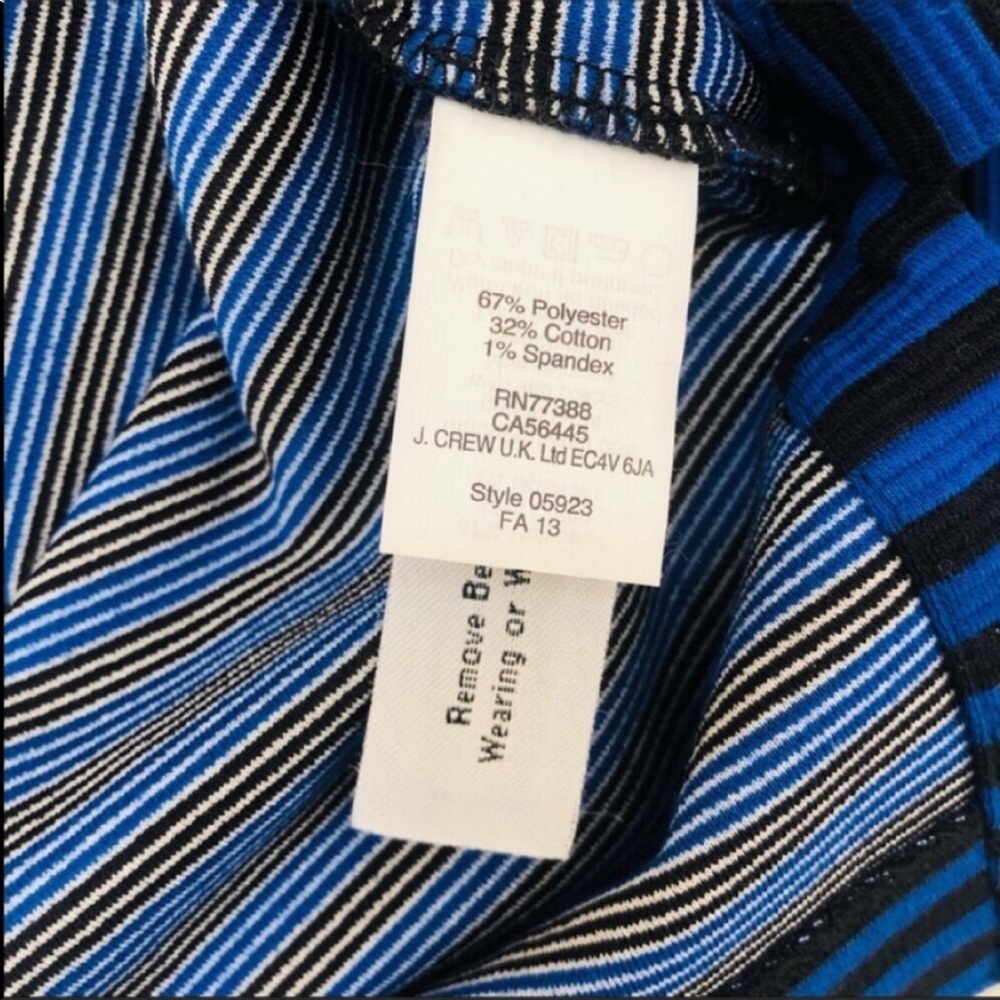 Madewell Blue/Black Striped Top - Like New! - Picture 7 of 13